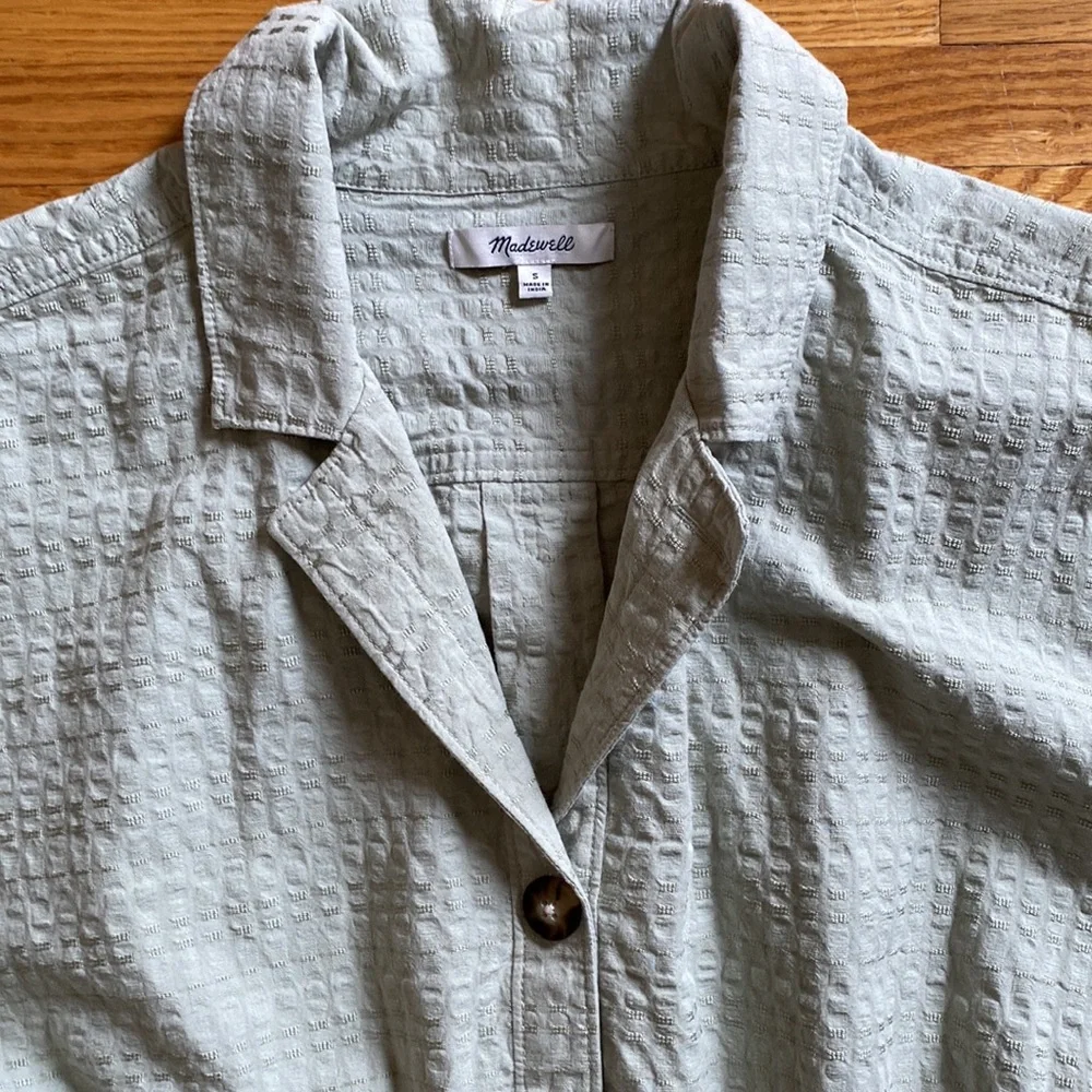 Madewell Seersucker Camp Romper - Picture 6 of 9